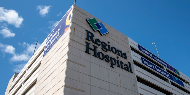 The outside of Regions hospital