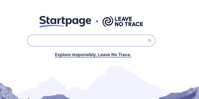 Screenshot of the Startpage homepage.