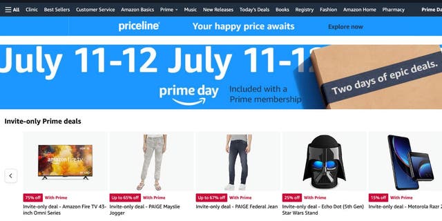Amazon Prime Day shopping