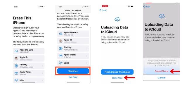 قم بإخلاء مساحة لإعادة تعيين جهاز iPhone الخاص بك