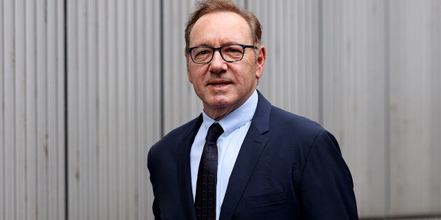 Kevin Spacey arrives at London court