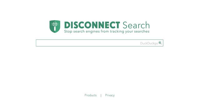 Screenshot of the Disconnect home screen.