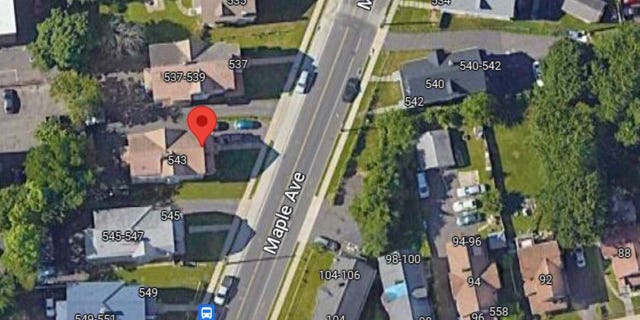 A map of 541 Maple Avenue