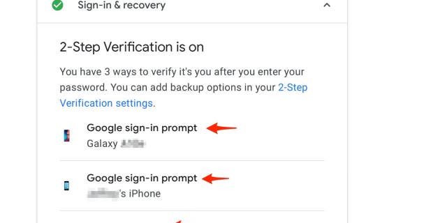 Screenshot of the Sign-In & Recover screen.