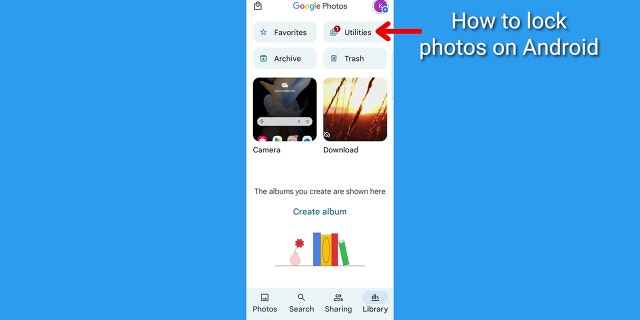 Screenshot der Google Fotos-App.