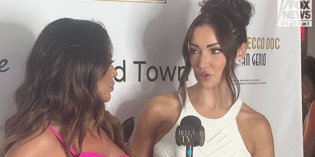 Dolores Catania getting interviewed by Bella Magazine
