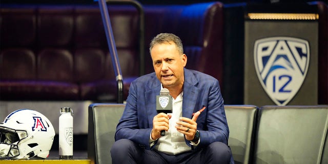 Jedd Fisch speaks at Pac-12 Media Days