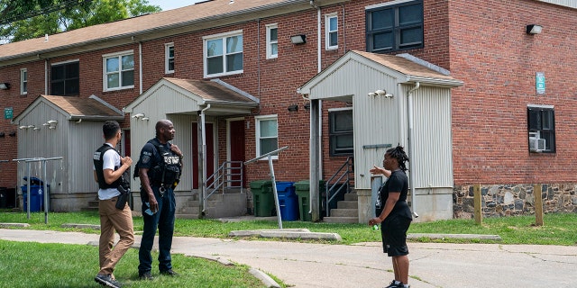 People near the crime scene
