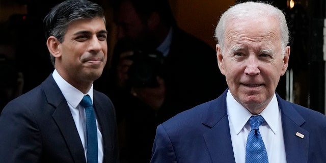 Sunak and Biden outside Downing Street