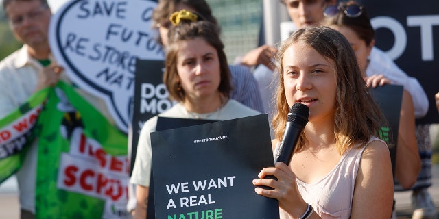 Swedish climate activist Greta Thunberg