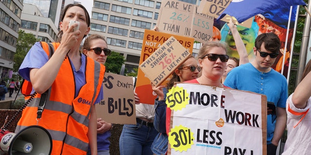 Mitglieder der Gewerkschaft Unite