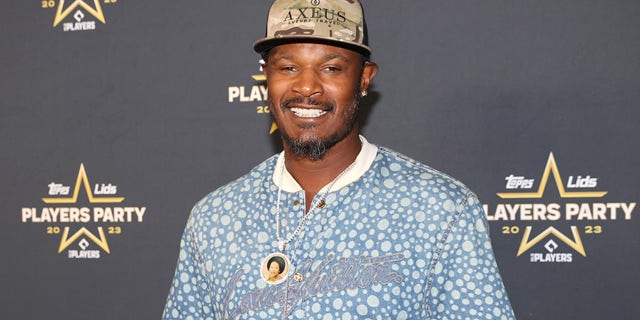 Adam Jones smiles