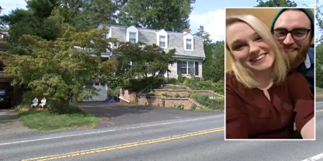 An image showing Christopher Goisse's Airbnb beneath a photo of Kaylee Gates and Christian Capraro