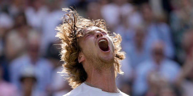 Andrey Rublev shouts