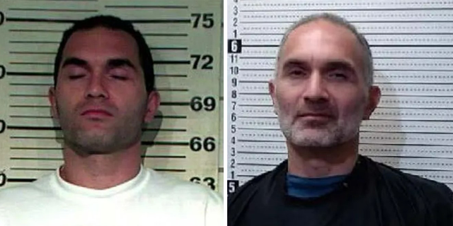 Anthony Rae mugshot in 2003 (left) and 2023 (right)