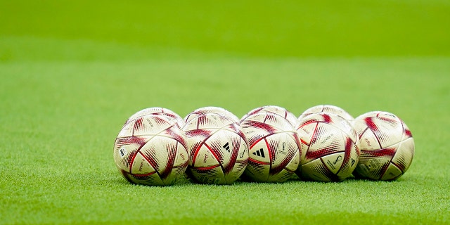 Pallone da calcio utilizzato per una partita dell'Argentina