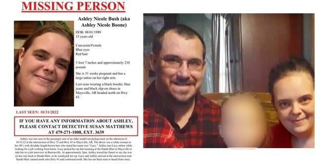 Ashley Bush missing person poster
