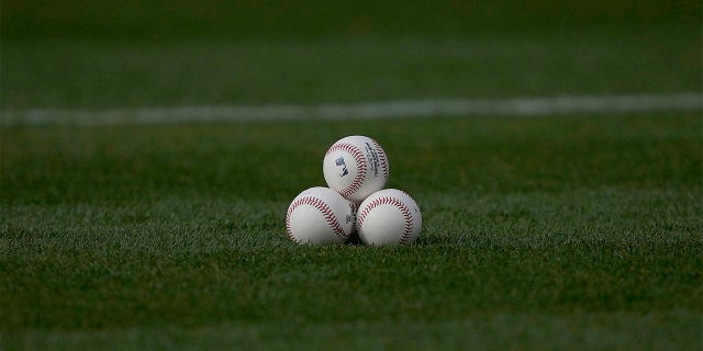 Baseballs on field