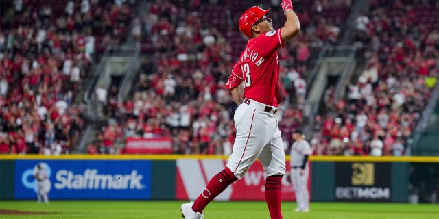 Christian Encarnacion-Strand celebrates home run
