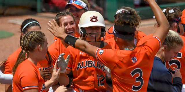 Carlee McCondichie celebrates