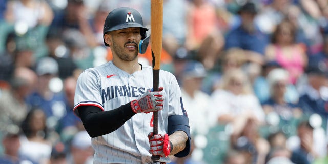 Carlos Correa at bat