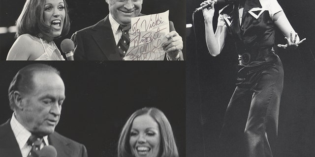 Victoria Hallman performing with Bob Hope