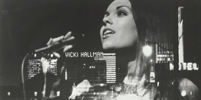 A composite photo of Victoria Hallman performing