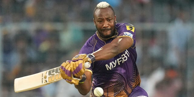 Andre Russell plays shot