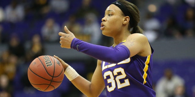 LSU Tigers guard Danielle Ballard during a game