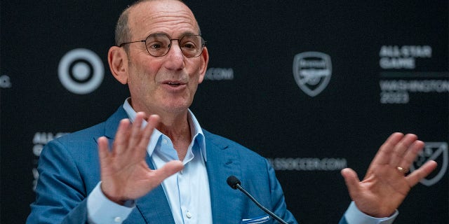 Don Garber speaks to reporters