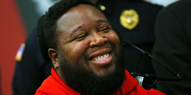 Eric LeGrand smiles
