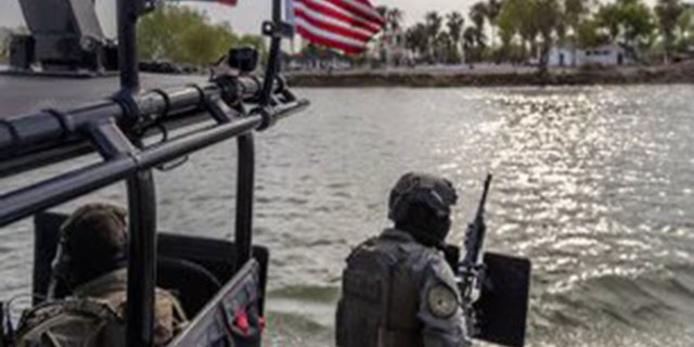 Texas DPS searching a river