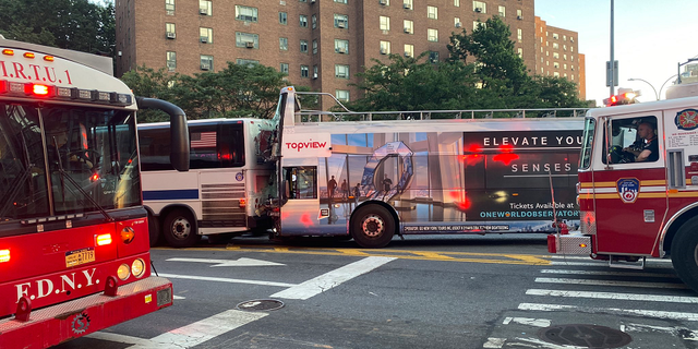 New York City bus collision 