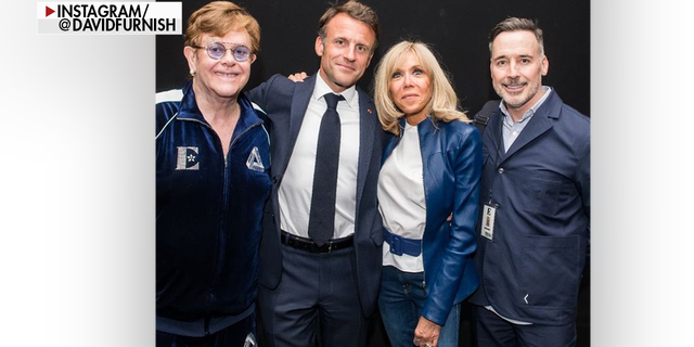 Macron and Elton John