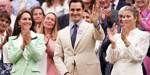 Kate, Princess of Wales, in the Royal Box at Wimbledon 