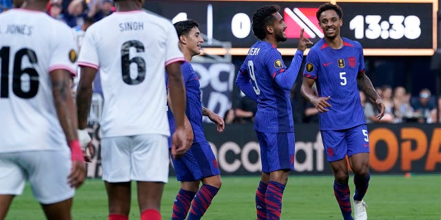 Jesús Ferreira celebra su gol