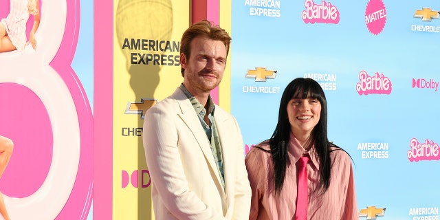 Finneas and Billie Eilish attend the Barbie premiere