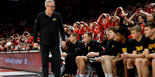 Iowa coach Fran McCaffery stands on the sideline