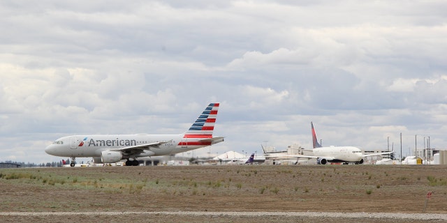 A plane on the ground