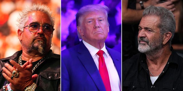 Guy Fieri Donald Trump and Mel Gibson