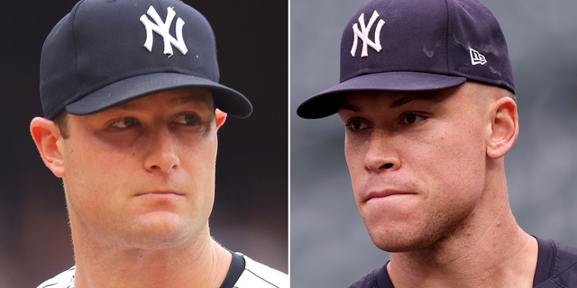 Gerrit Cole and Aaron Judge side-by-side