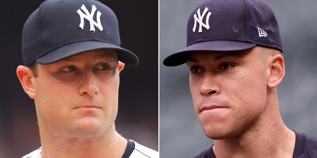 Gerrit Cole y Aaron Judge uno al lado del otro