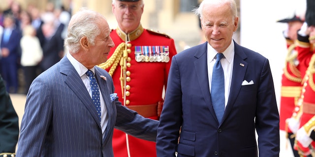 King Charles III Meets The President Of The United States At Windsor Castle