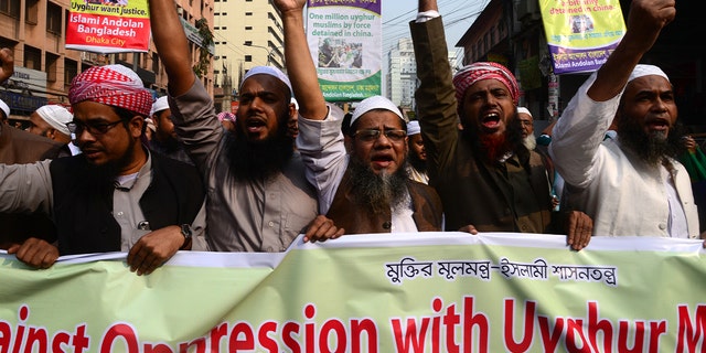 Muslims protest China