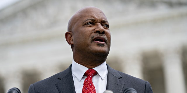 Indiana AG Curtis Hill outside Supreme Court