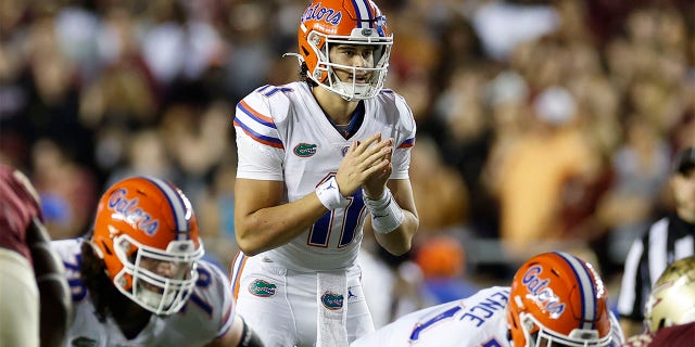 Jalen Kitna lines up for a play against Florida State