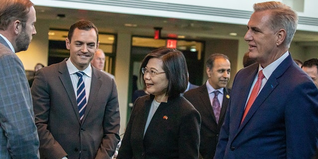Taiwan president during trip to US with Kevin McCarthy