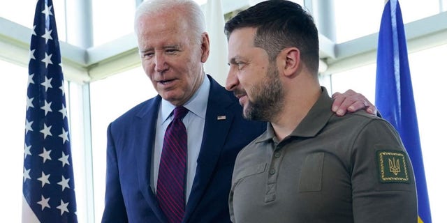 Joe Biden and Volodymyr Zelenskyy