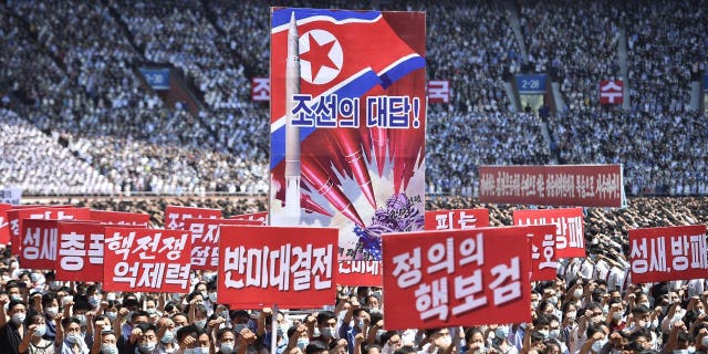 North Korea rally