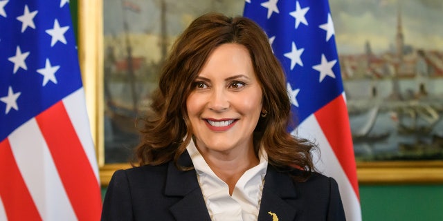 Whitmer during visit to Latvia